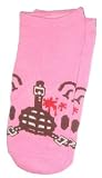 Gloomy Bear Bloody Muzzle Pink Ankle SocksIMAGE