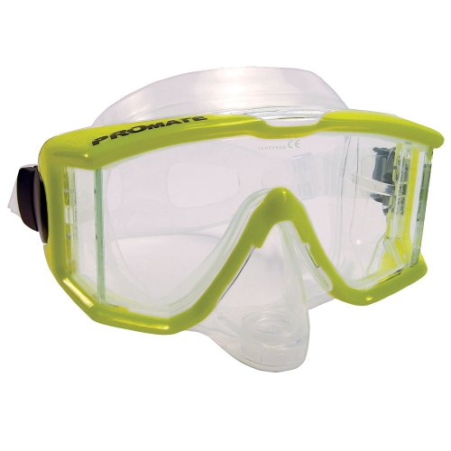 Promate Avanti TL Side-View Edgeless Purge Mask (Clear, Yellow)