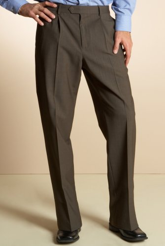 Formal Single Pleat Trousers with Wool