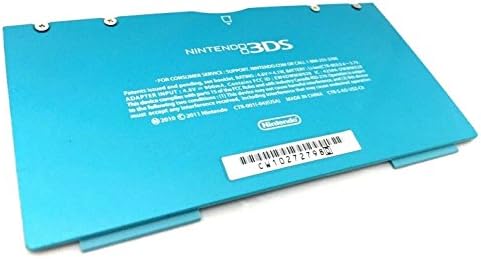 Nintendo 3DS Back Cover Door &amp; Screws Replacement Part OEM (Aqua)