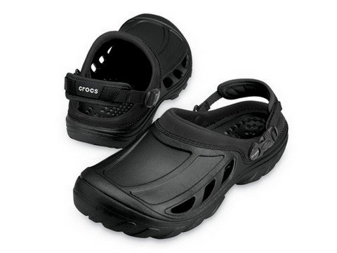 crocs Men's Crostrail Clog,Black/Black{,10 M US Men's/12 M US Women's