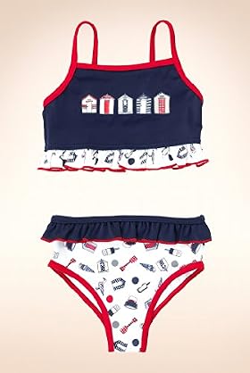 Square Neck Beach Hut Frill Bikini