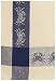 Waffle Weave 100% Cotton Blue Crab Dishtowel 18" X 28" Set / 6