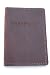 Rustic Genuine Leather Passport Holder, Dark Brown