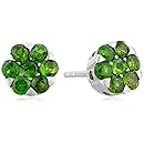 Sterling Silver Chrome Diopside Earrings
