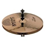 Sabian 13in Studio Hats Aax Cymbal Brilliant Medium-Thin Top Medium Bottom - Sabian 21301XB