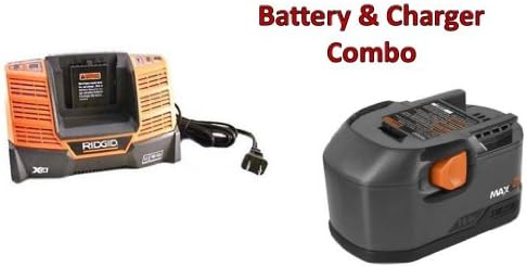 Ridgid R83015 Drill Replacement 14.4V NiCd MAX 1.9Ah Battery & Charger R840091 Combo # 130254002-BC-140154001