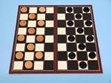 Draughts set with folding board-00316
