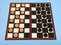 Draughts set with folding board-00316