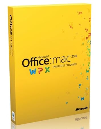 Office Mac Famille et Etudiant 2011, 3 postes