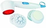 Clatronic MSI 2571 Infrarotmassageger�t mit 4 Aufs�tzen wei�-blau