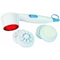 Clatronic MSI 2571 Infrarotmassageger�t mit 4 Aufs�tzen wei�-blau