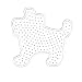 Imported Small Clear Puppy Shape Perler Fuse Beads Pegboard DIY Kid Craft #1 RS.180.00