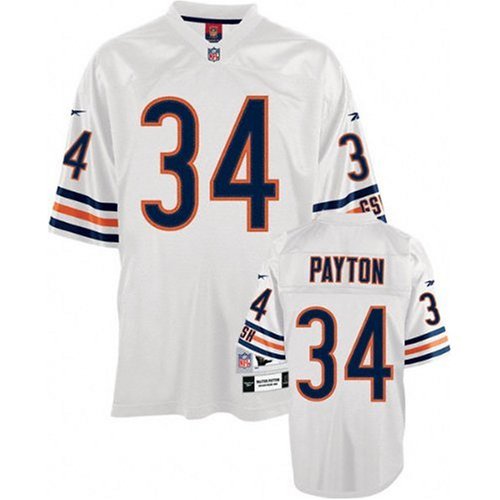 Walter Payton Chicago Bears White NFL Premier Throwback Jersey