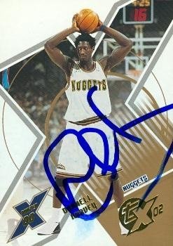 Donnell Harvey Autographed/Hand Signed Basketball card (Denver Nuggets) 2002 Topps TX #86