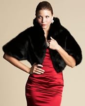 Bebe Faux Fur Snap Capelet Bebe Faux Fur Snap Capelet