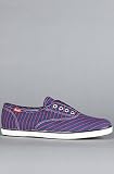 Keds The Champion Laceless Candy Stripe and Plaid Sneaker in Bright Blue,Sneakers for Women