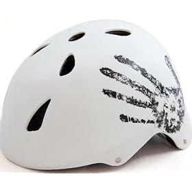 Sport DirectTM Bicycle Bike BMX/Skateboard Cycle Helmet "The HandTM" White 56-58cm CE EN1078 TUV Approvals