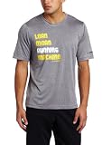 Brooks Men’s EZ T Lean Mean Running Machine Shirt,Heather Grey/Empire,Medium