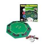 D Arpège - Jeux De Société - Jeux de cartes - Table de poker 8 joueurs + housse