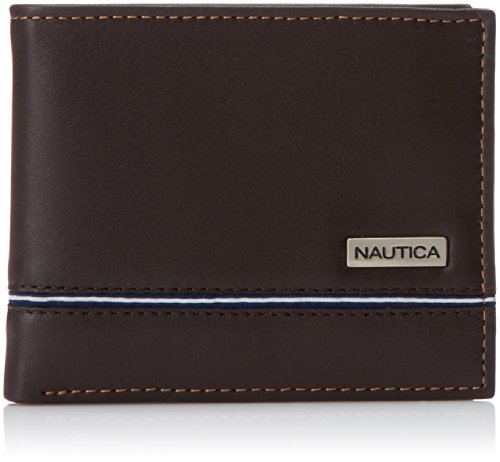 Nautica Men\'s Multi Card Passcase, Brown, One Size at Amazon Men’s Clothing store: Card Case Wallets