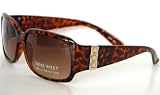 Women's Nine West Tortoise Rhinestones Frame Sunglasses