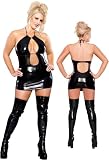 Plus Size Black Keyhole Dress and G-String