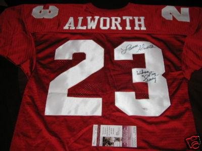 Lance Alworth Signed Uniform - Arkansas hof Jsa coa - Autographed NFL Jerseys