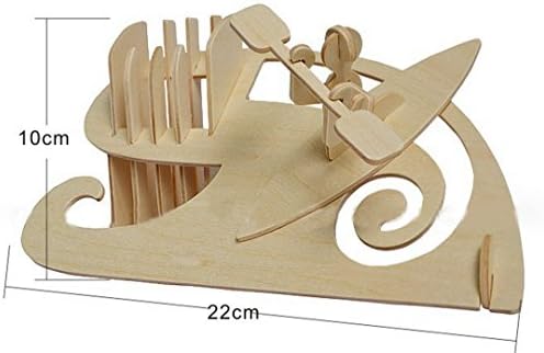 3-D Wooden Puzzle Simulation Model - Canoe Pen