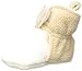 Luvable Friends baby girls Cozy Fleece Booties Slipper Sock, Cream Tan, 0-6 Months Infant US