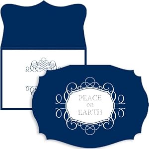 Peace On Earth Scroll Holiday Cards -