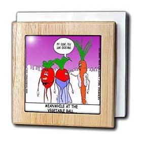 Best Dressed Vegetable - 6 Inch Tile Napkin Holder by 3dRose LLC