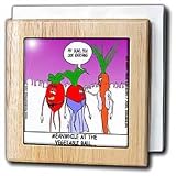 Londons Times Funny Food Coffee other Digestibles - Best Dressed Vegetable - Tile Napkin Holders