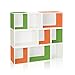 Way Basics Bookcase and Shoe Rack Shelving Organizer (Tool-Free Assembly and Uniquely Crafted from Sustainable Non Toxic zBoard Paperboard), Green