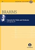 Produkt-Bild: Konzert D-Dur: op. 77. Violine und Orchester. Studienpartitur + CD.: Eulenburg+pocket Score AND Audio CD (Eulenburg Audio+Score)