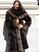 NEW SHEARED MINK w/ SABLE FUR COAT sz12 #10757