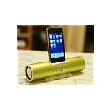 (GIFT BOXED) iPhone iPod Nano Touch Classic Charger Speaker and Docking System LIME GREEN