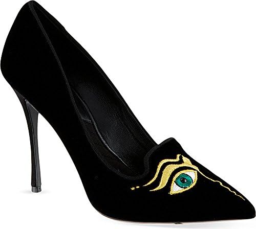 Nicholas Kirkwood Velvet Face Pumps 9 Black