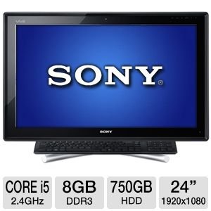 Sony VPCL23CFX/B 24-Inch All in One Desktop (Black)
