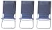 3 New Blue Portable Folding Video Game Gaming Chairs - Free Shipping