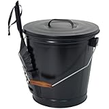 Panacea 15343 Ash Bucket with Shovel, Black