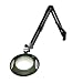 O.C. White 42400-4-G Green-Lite 4 Diopter Round LED Magnifier, Table Edge Clamp, Green, 43" Reach, 6" Diameter