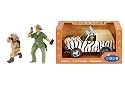 Exclusive to Amazon.co.uk.  Le Toy Van - Papo Safari Characters & Vehicles  (African Woman / Jungle Doctor / Jungle Car and Driver)