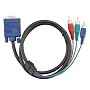 Premium VGA to RCA Component Cable M / M, 3FT / 0.91M Black