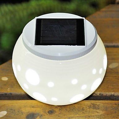 Rings Pattern Hollowed-Out LED Solar Powered Garden Light -Solar Table Light- Solar Small Night Light In Jar Design