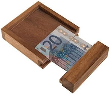 Money safe, an excellent wrapping for money gifts, wodden trick game, wooden game, brain game, puzzle game, wooden puzzle by ROMBOL