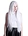 HDE Women's Bright White Wig with Bangs 32