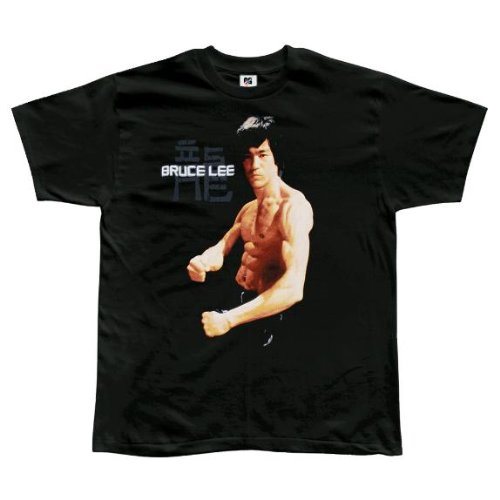 Bruce Lee Martial Arts Torso Mens Black Tee