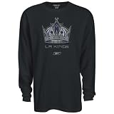 Reebok Los Angeles Kings Black Faded Logo Long Sleeve Thermal T-shirt