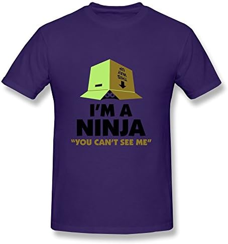 Ydini Men's Im A Ninja. You Can Not See Me T Shirt Size XXL US Purple